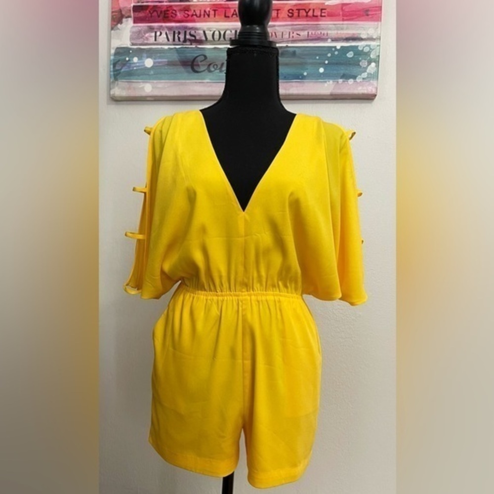 Bebe Yellow Romper